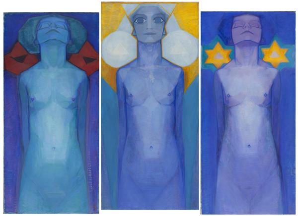 Mondrian,_Evolution_(Triptychon),_1911